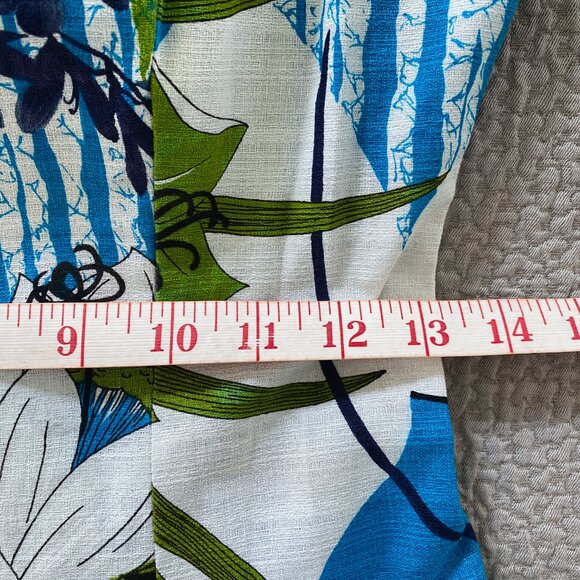 Marjorie Hamilton - 1970s Vintage Sleeveless Floral Dress - Picture 7 of 10